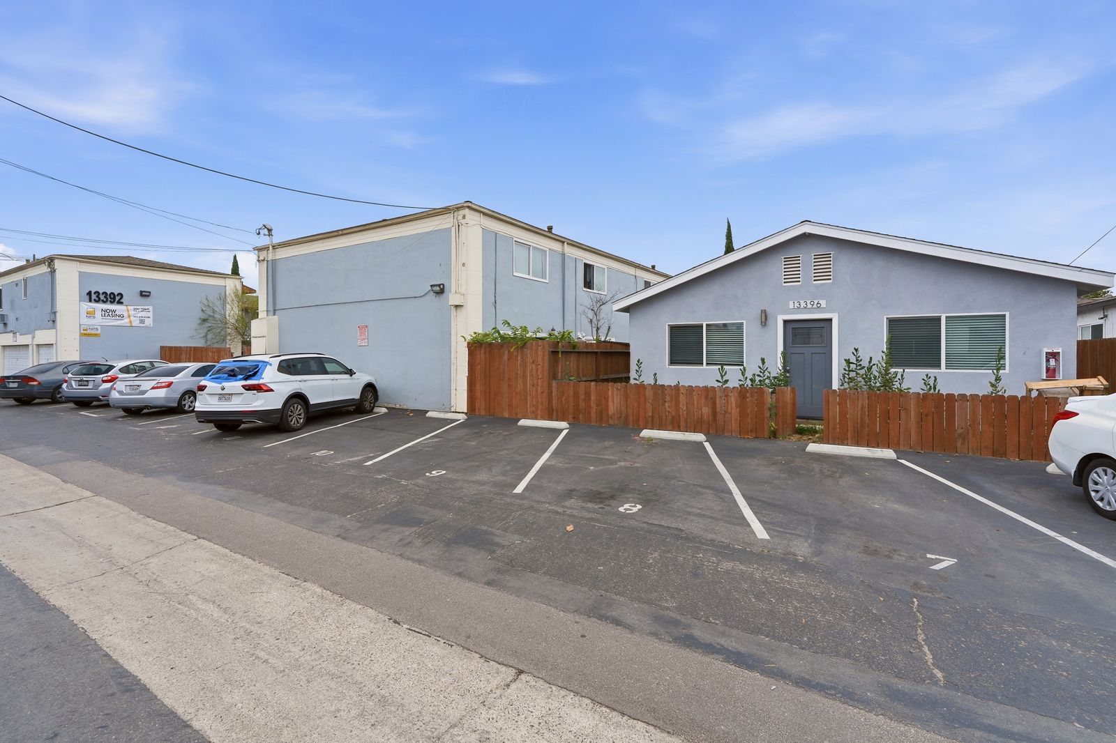 Exterior of the 13396 Magnolia Street unit with assigned parking
